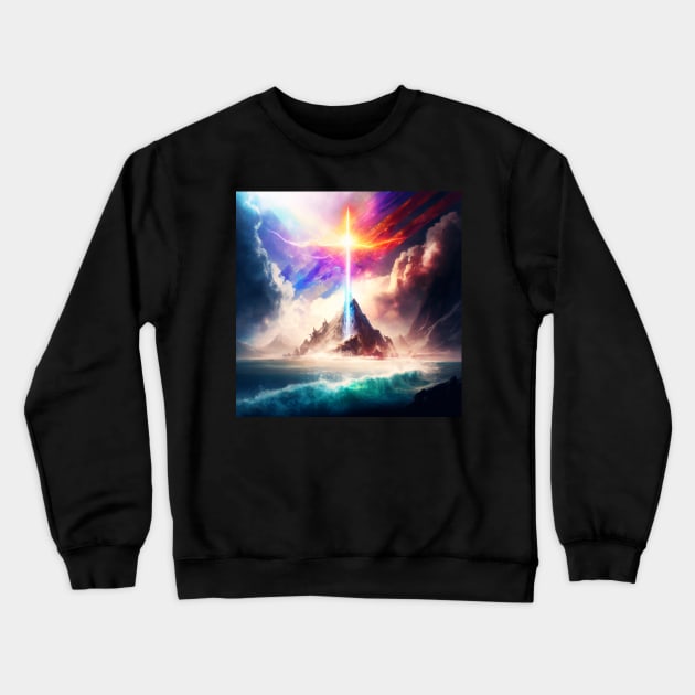 Justice sword. Crewneck Sweatshirt by Newtaste-Store